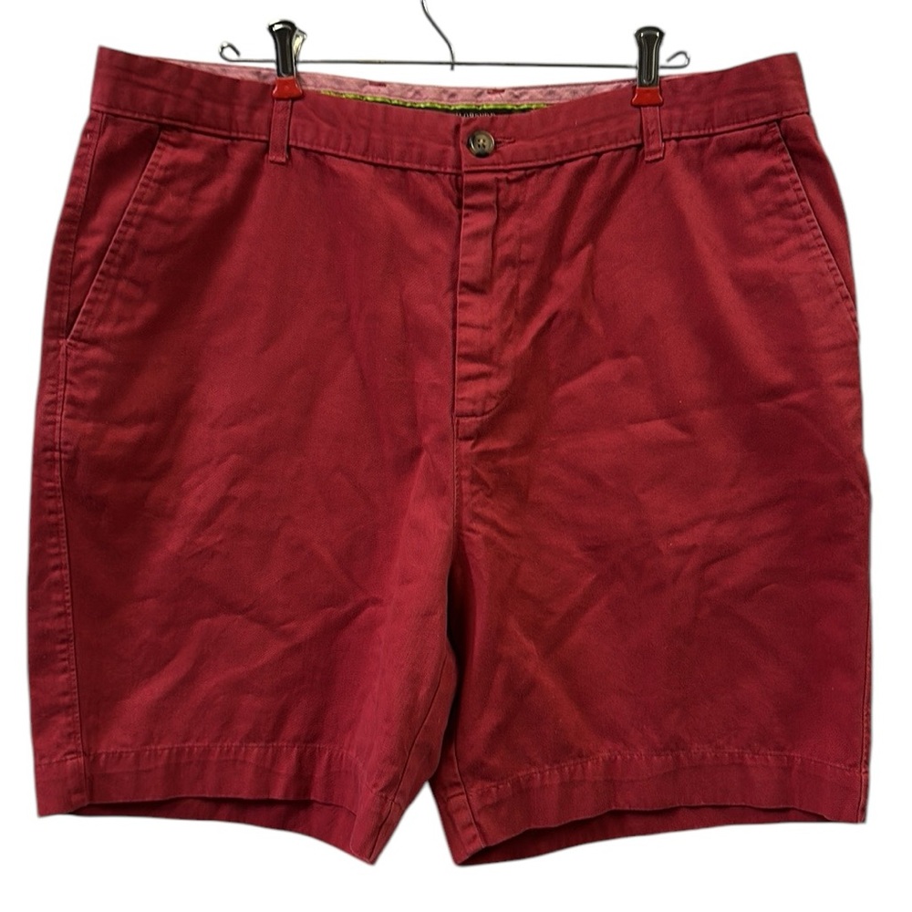 Tailorbyrd Deep Red 4 Pocket Flat Front Performance Golf Shorts Mens 38